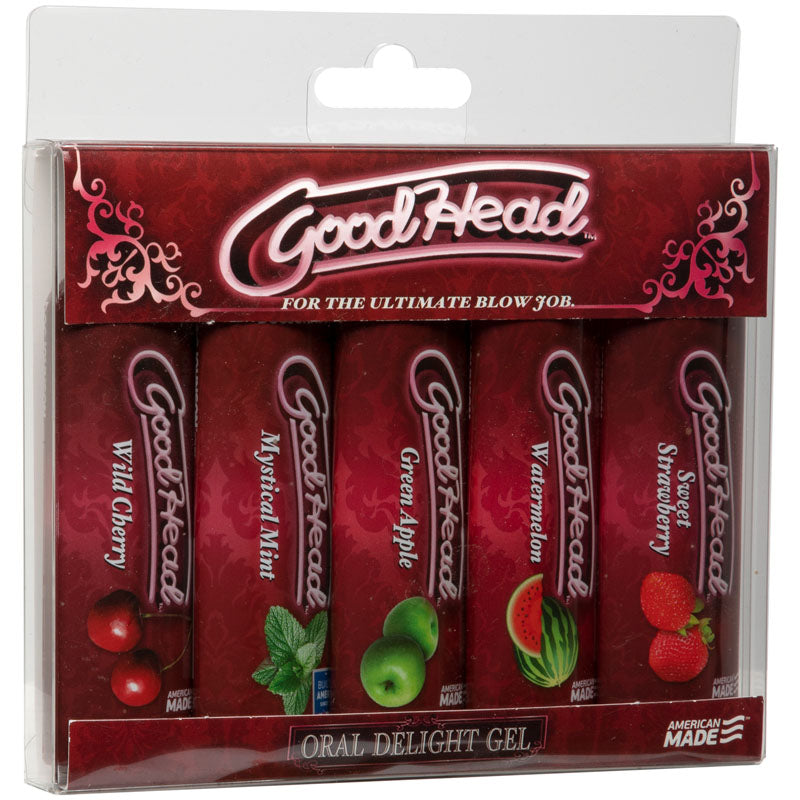 Goodhead Oral Delight Gel 1 Ounce 5 Pack Oral Gels & Sprays