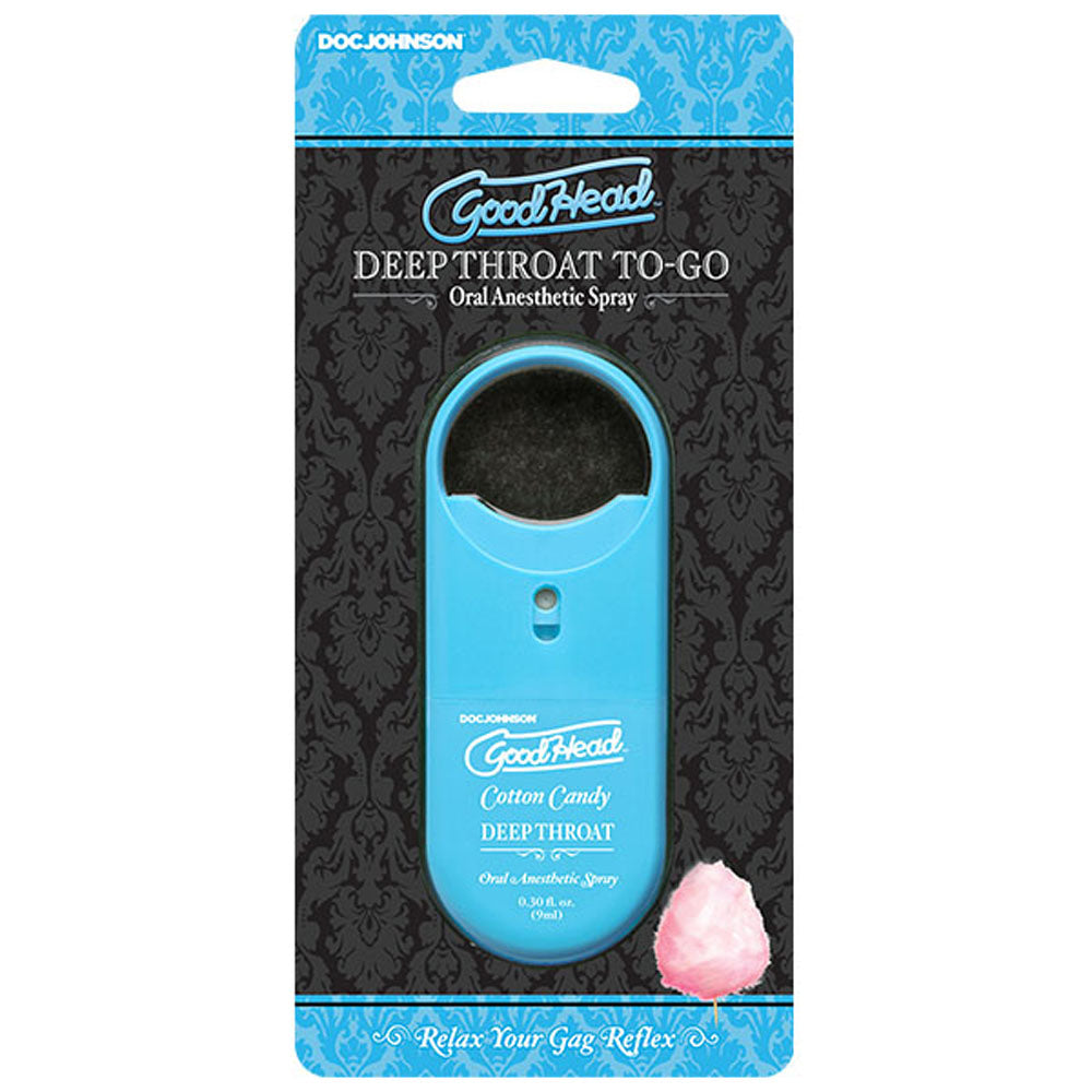 GoodHead Deep Throat Spray Cotton Candy – 9ml & 59ml > Lube > Oral Gels & Sprays