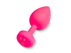 Gplug Large Neon Rose Silicone Anal Plug 3.9cm > Anal Range > Vibrating Butt Plugs