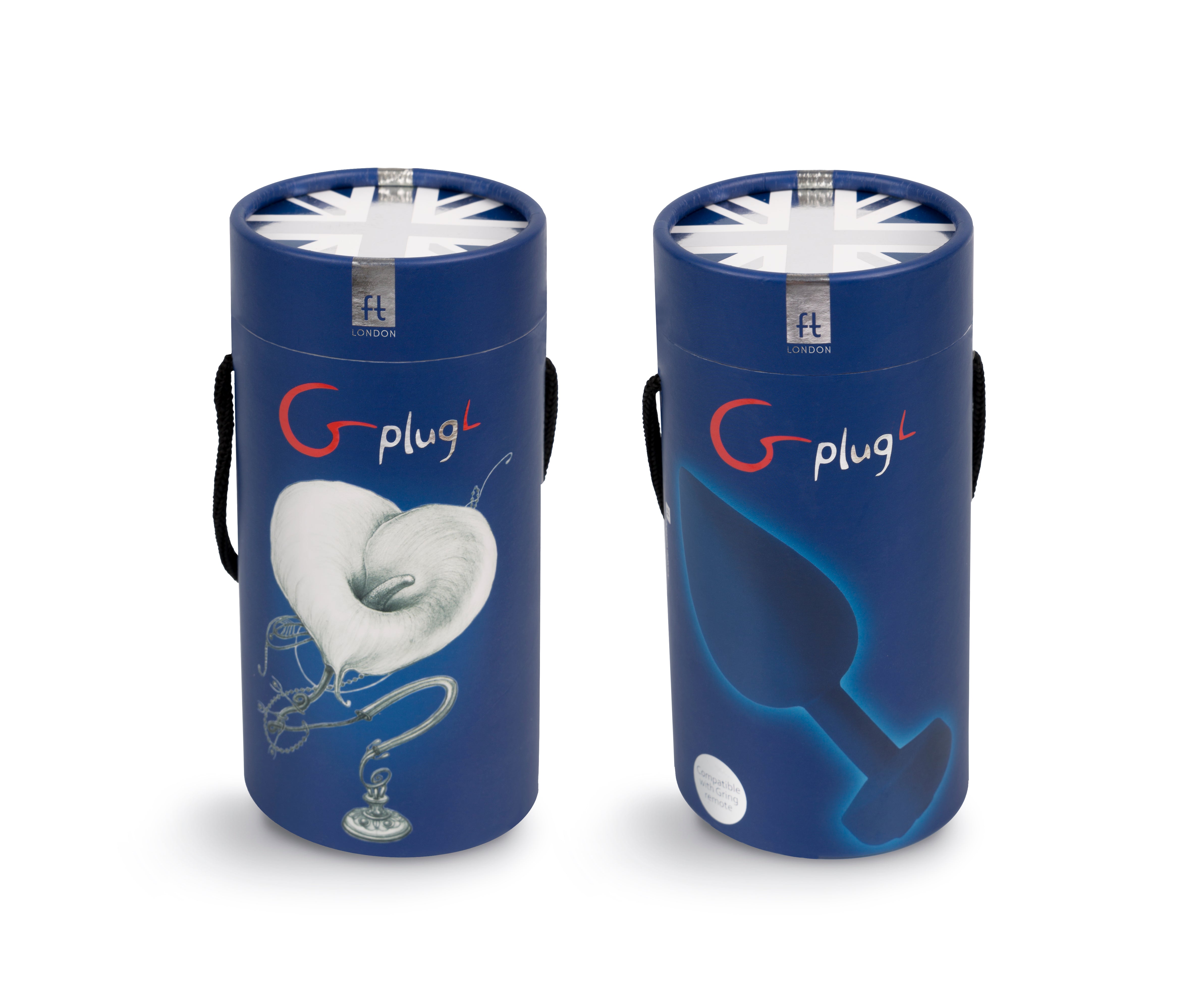 Gplug Large Ocean Blue 3.9 cm Rechargeable Anal Plug Butt Plugs - Vibrating