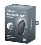 Satisfyer Tap and Climax 1 Lay-On Vibrator Grey