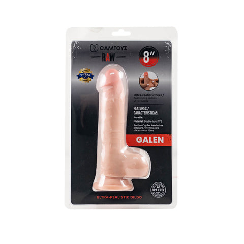 Raw Ultra Realistic Double Layered Dildo Galen 20.3cm Dongs Realistic