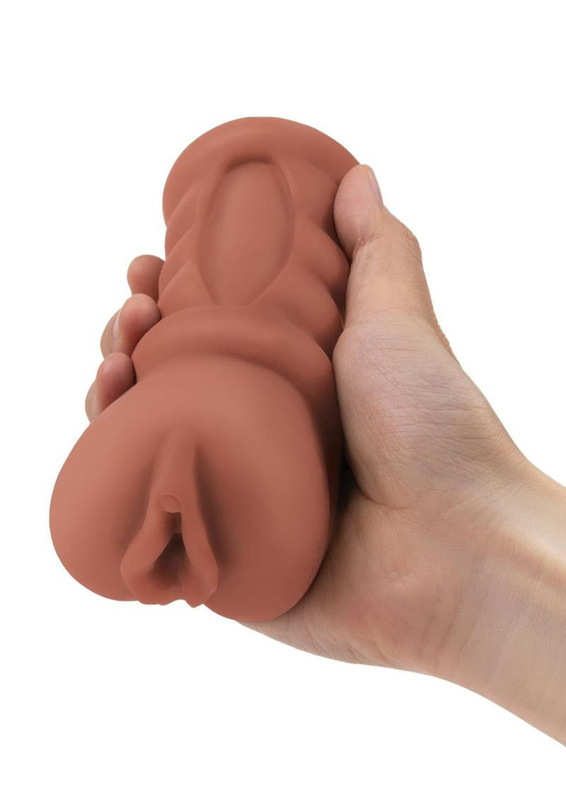 Zolo Latina Stroker Medium Tan Pussy Masturbator for Men Tan Strokers - Manual