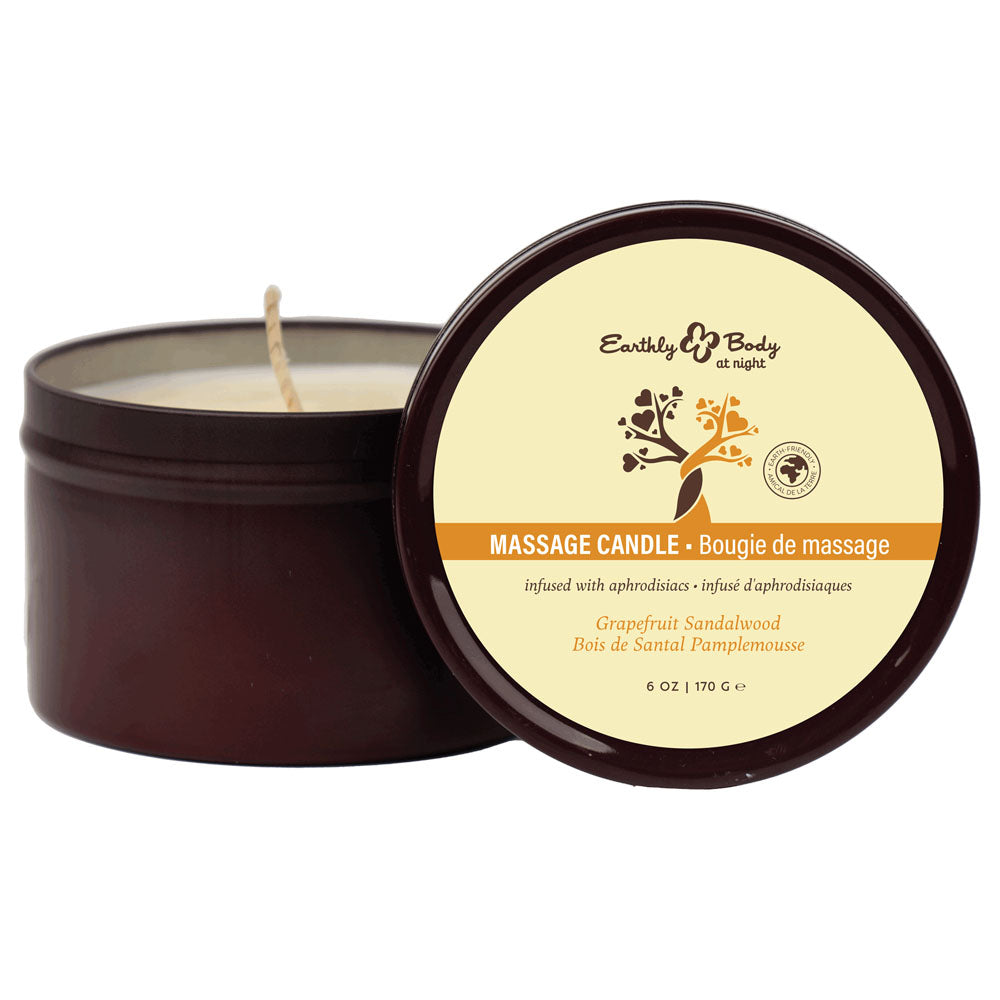EB Aphrodisiac Massage Candle - Grapefruit Sandalwood - Grapefruit Sandalwood Scented Massage Candle - 170 g Default Title > Candles > Massage