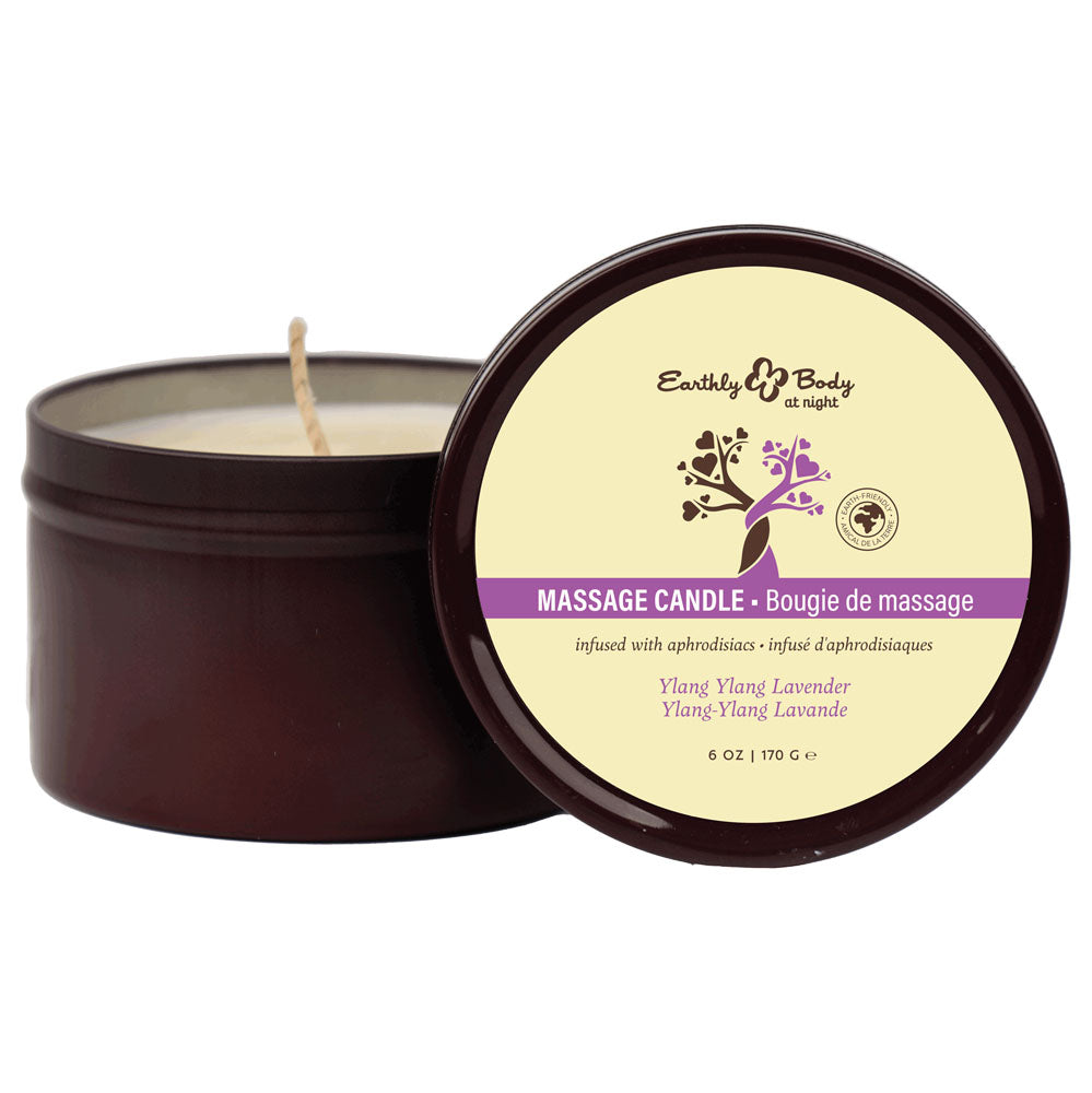 EB Aphrodisiac Massage Candle - Ylang Ylang Lavender - Ylang Ylang Lavender Scented Massage Candle - 170 g Default Title > Candles > Massage