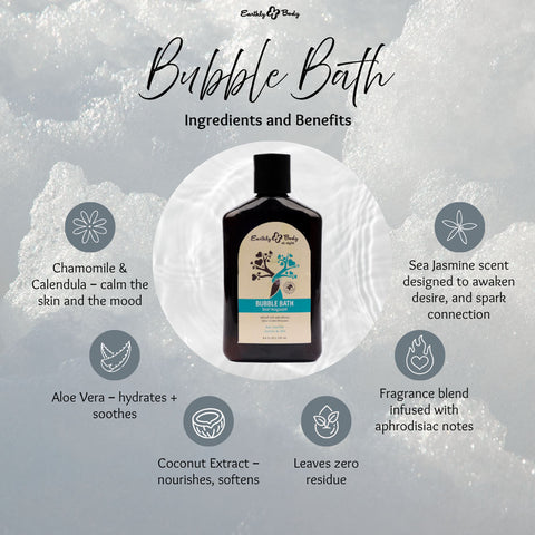 EB Hemp Seed Sea Jasmine Bubble Bath (250 ml) – Scented Luxury Bubble Bath Bath & Body