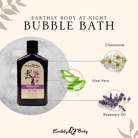 EB Hemp Seed Ylang Ylang Lavender Scented Bubble Bath (250 ml) – Calming Bath Product Bath & Body