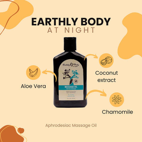 EB Hemp Seed Sea Jasmine Scented Massage Oil (60 ml) – Silky Aromatic Massage Oil Massage Oil