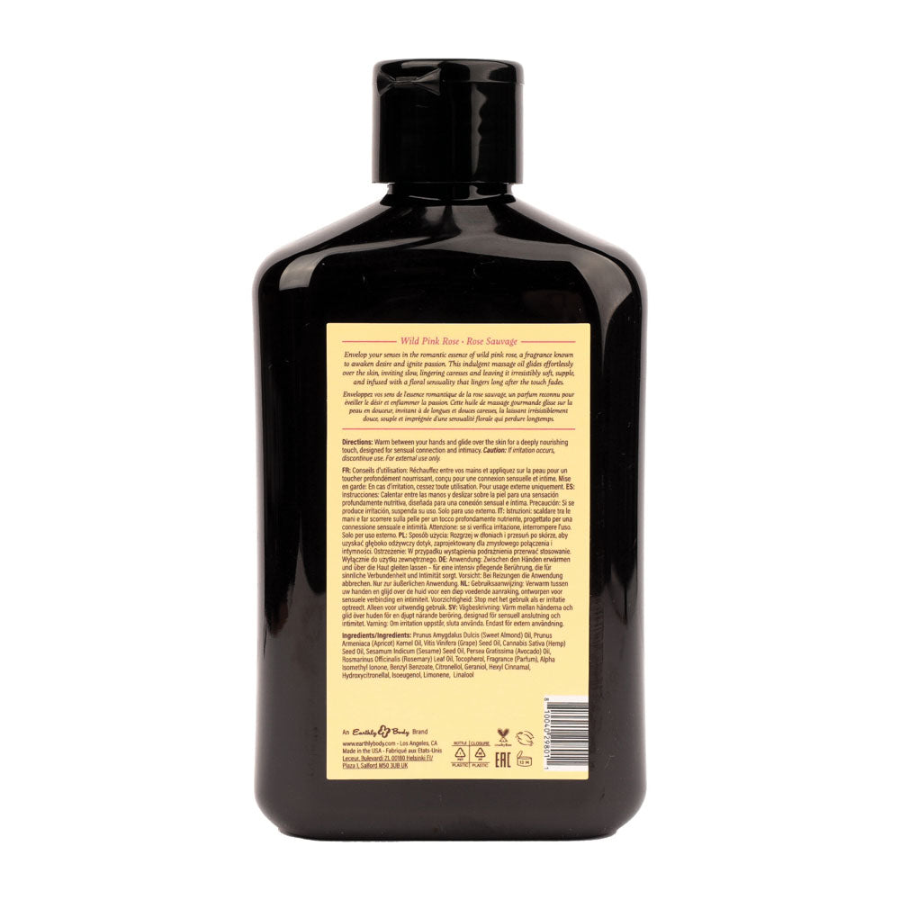 EB Hemp Seed Wild Pink Rose – Scented Massage Oil 250 ml Bottle Massage Oil