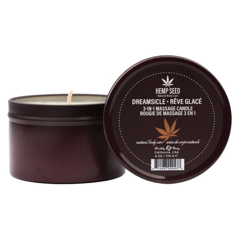 Hemp Seed 3-In-1 Massage Candle Dreamsicle 170 g Tangerine Plum Default Title Massage Oil