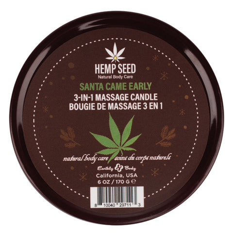 Hemp Seed 3-In-1 Massage Candle 170 g - Honey Cinnamon Maple Massage Candles