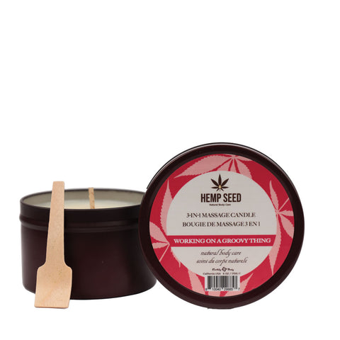 Hemp Seed 3 In 1 Massage Candle For Relaxation And Moisturization Default Title Massage Candles