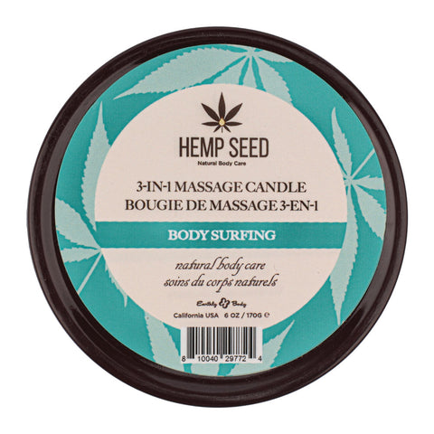 Hemp Seed 3-in-1 Massage Candle with Aquatic Magnolia Scent > Candles > Massage