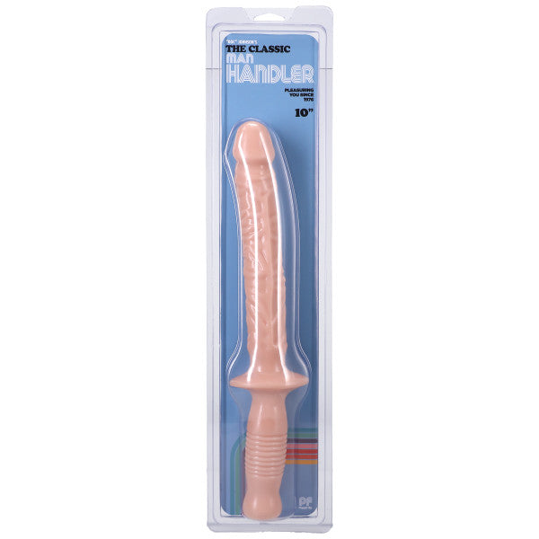 The Manhandler White 10 Inch – Realistic Grip Handle Dildo > Dildos > Large Dildos