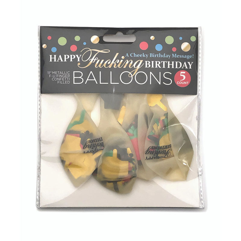 Happy Birthday Confetti Balloons Adult Party Decor Secondary image