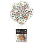 Happy Birthday Confetti Balloons Adult Party Decor > Novelties > Party Supplies