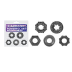 Hardcore Powerful Cock Ring Set of 5 in Smoke Color > Cock Ring > Sets