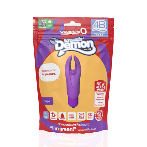 Demon 4B Low Pitch Bass – Deep-Rumbling 5-Speed Vibrator with Silicone Horns > Vibrators > Mini Vibrators