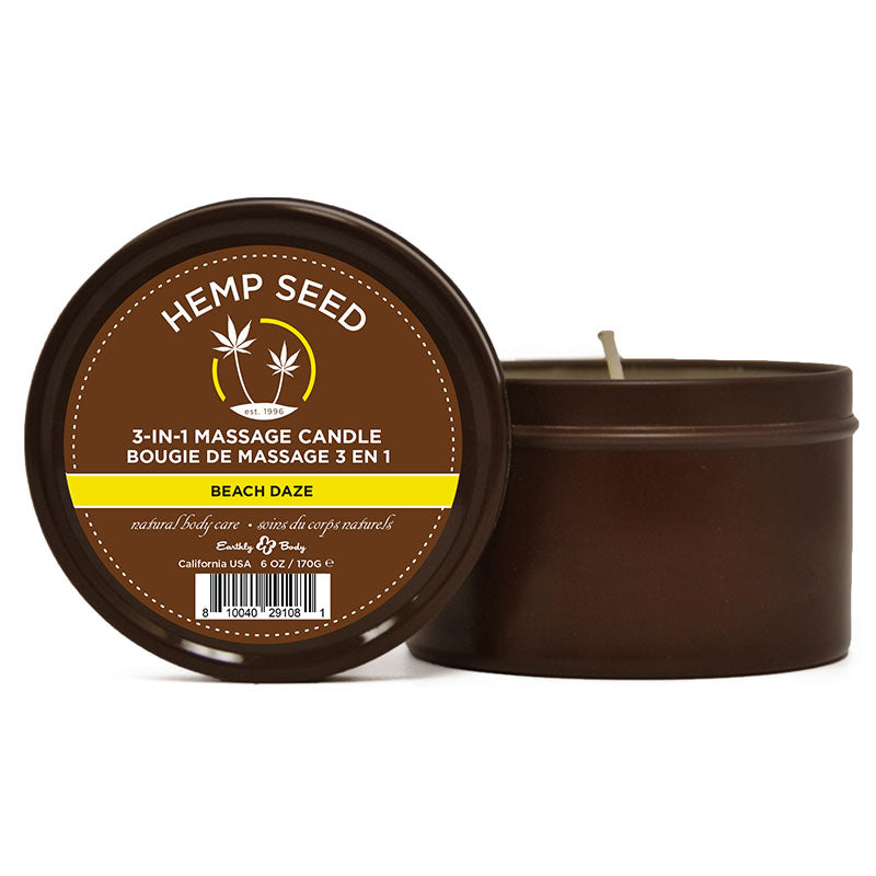 Hemp Seed 3-In-1 Massage Candle 170 g - Beach Daze Scented > Candles > Massage Main image