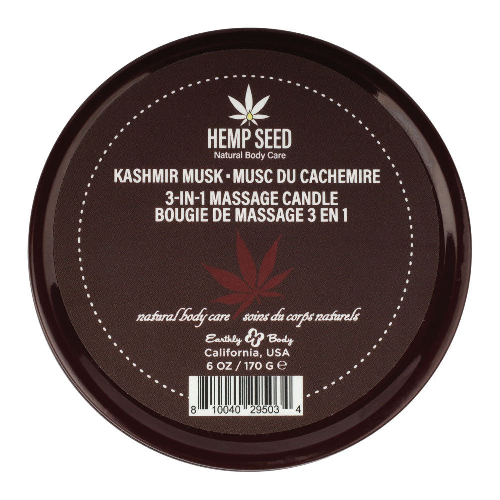Hemp Seed 3-In-1 Massage Candle 170g - Kashmir Musk Scented Oil > Candles > Massage