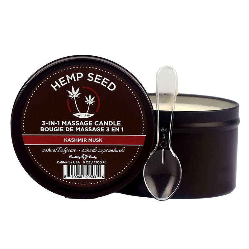 Hemp Seed 3-In-1 Massage Candle 170g - Kashmir Musk Scented Oil > Candles > Massage