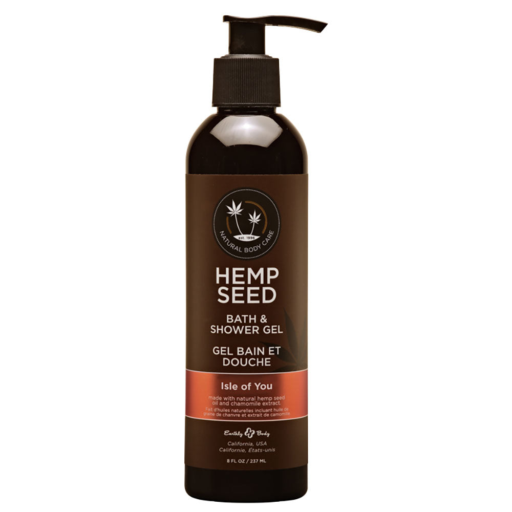 Hemp Seed Bath and Shower Gel with Coconut Water Citrus and Vanilla Scent 237ml Bottle > Essentials > Massage Oil Main image