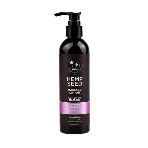 Hemp Seed Lavender Massage Lotion 237ml Bottle for Smooth Skin Massage Oil