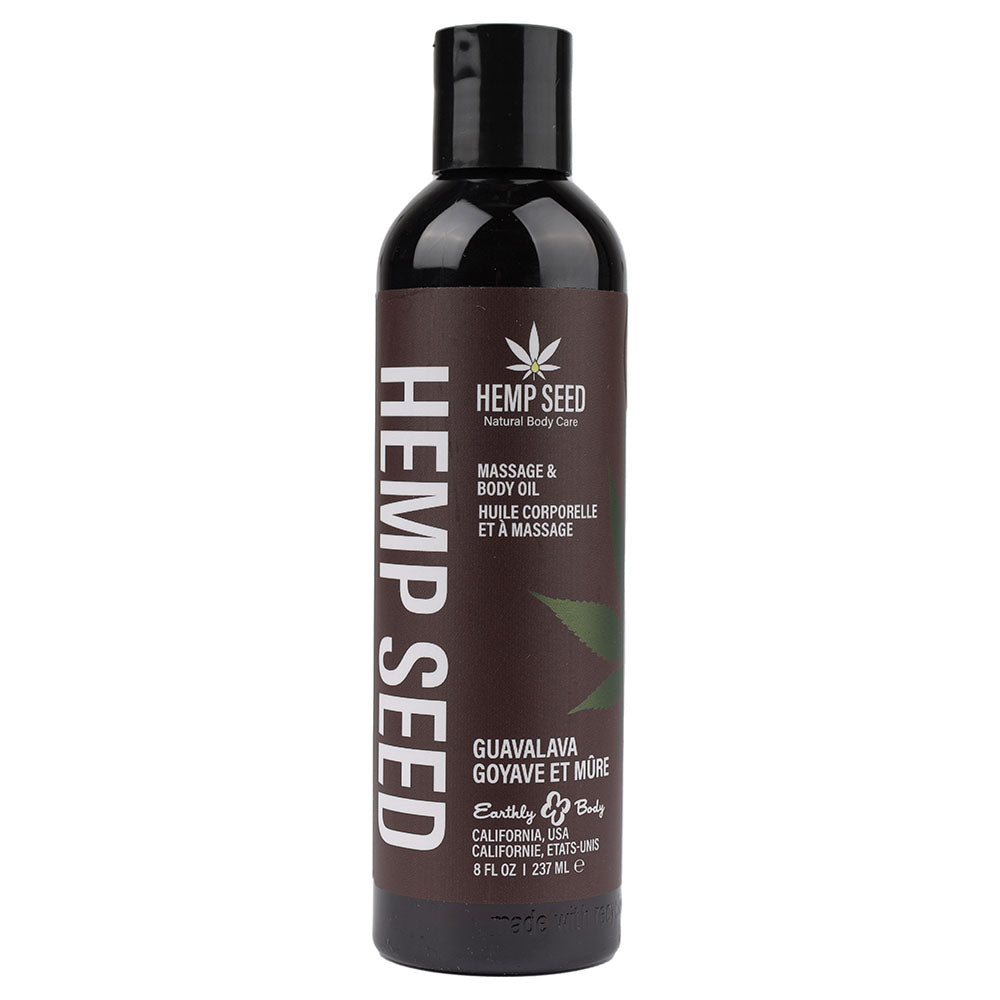 Hemp Seed Massage & Body Oil - Guavalava 237ml Scented Oil > Essentials > Massage Oil Main image
