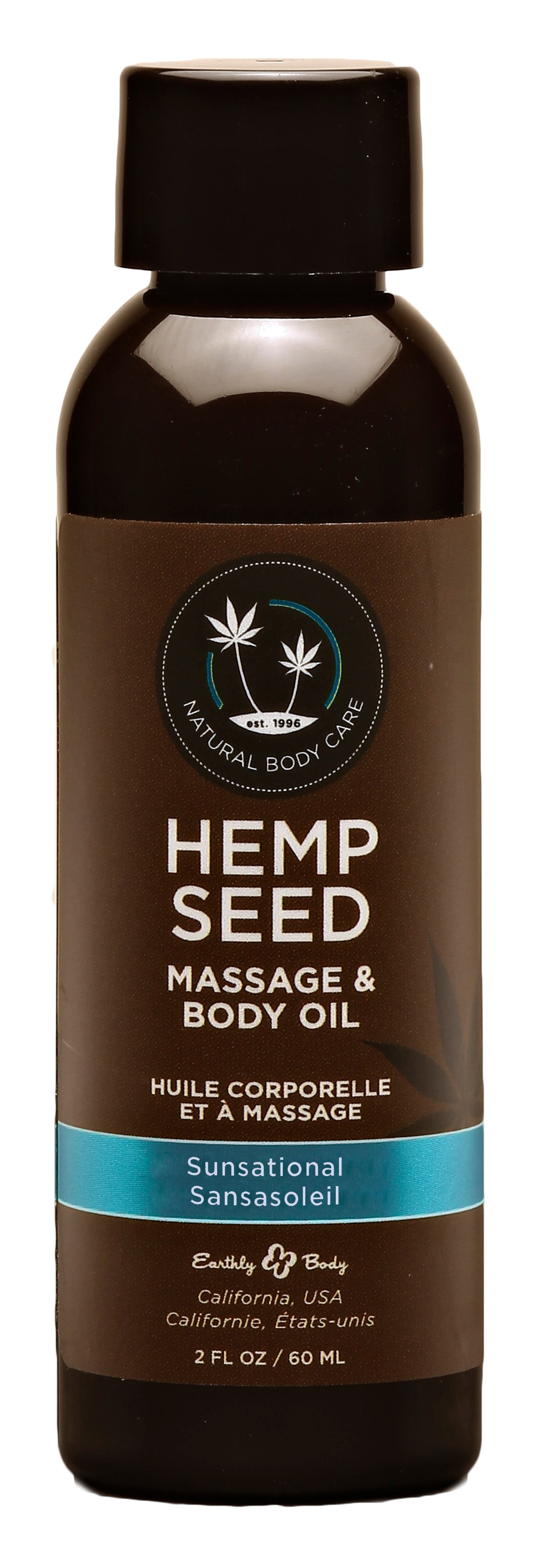 Hemp Seed Massage & Body Oil Sunsational 59ml Bottle Secondary image
