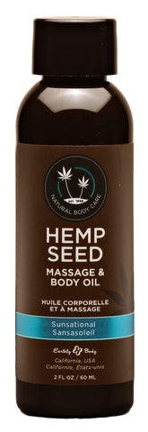 Hemp Seed Massage & Body Oil Sunsational 59 ml Bottle Massage Oil