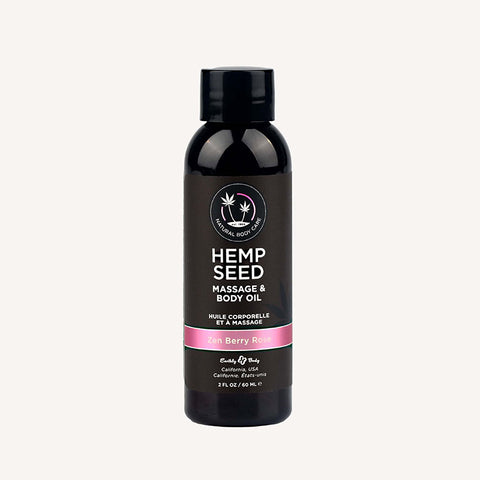 Hemp Seed Massage & Body Oil - Zen Berry Rose 59ml Scented Oil > Essentials > Massage Oil