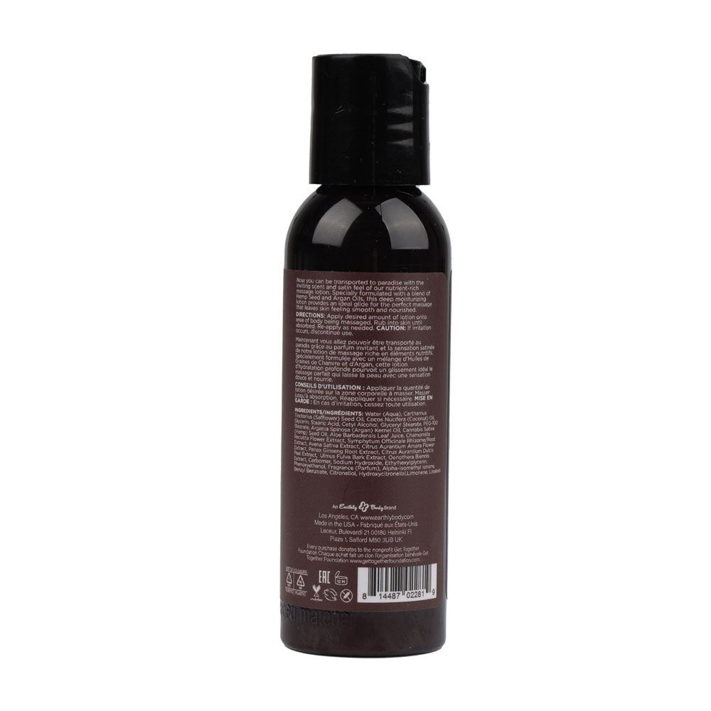 Hemp Seed Massage Lotion Coconut Water Citrus Vanilla Scented 59ml Bottle Secondary image