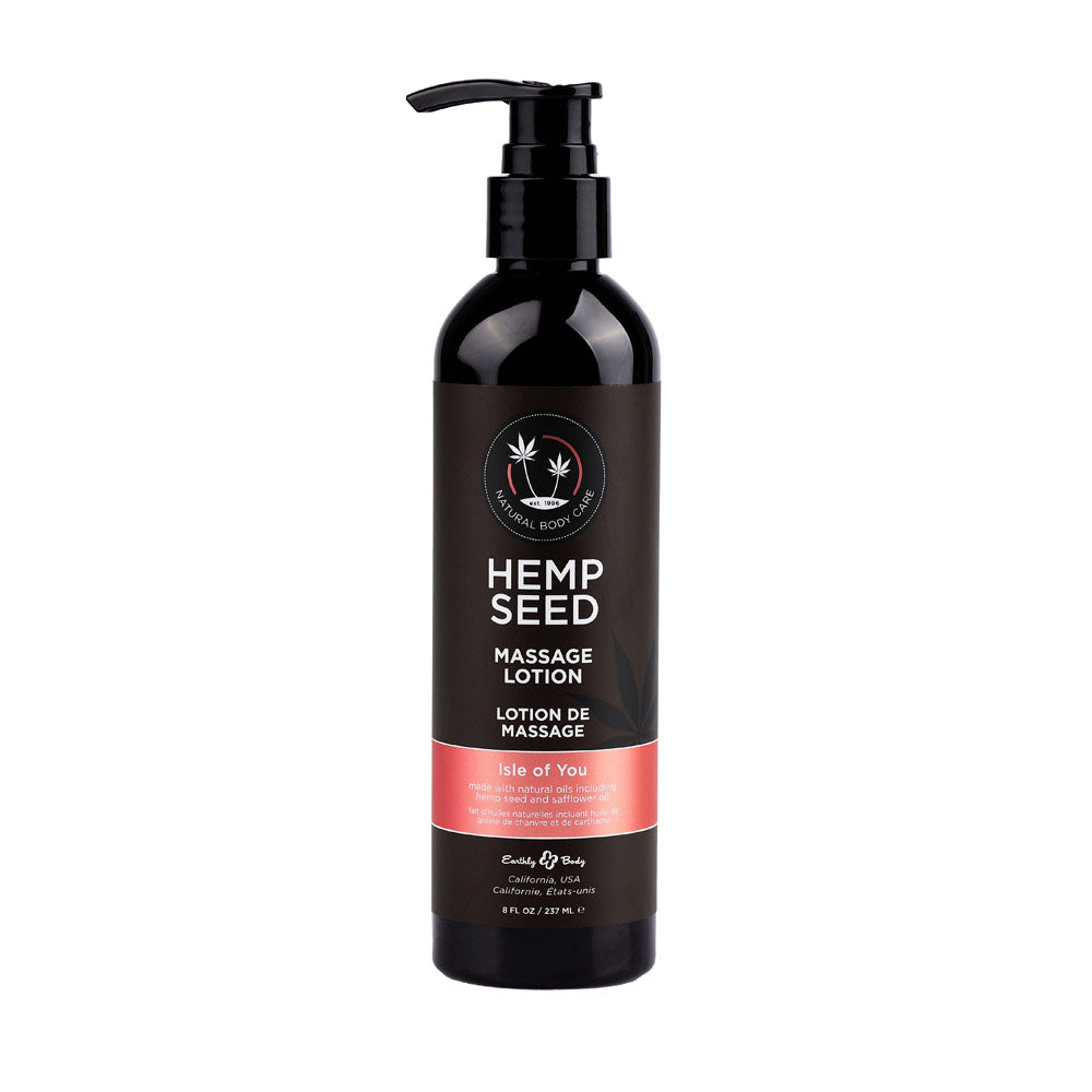 Isle of You Hemp Seed Massage Lotion – Nourishing Massage Oil Bath & Body