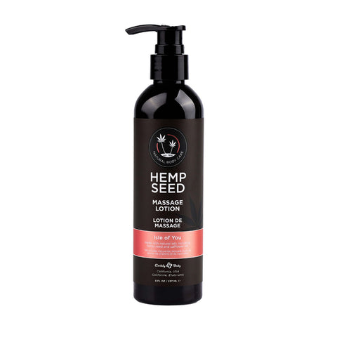 Isle of You Hemp Seed Massage Lotion – Nourishing Massage Oil Bath & Body