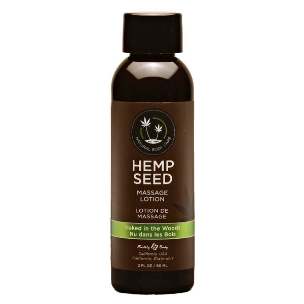 Hemp Seed Massage Lotion Naked In The Woods Tea And Ginger Scent 59 Ml Bottle White Massage Oil