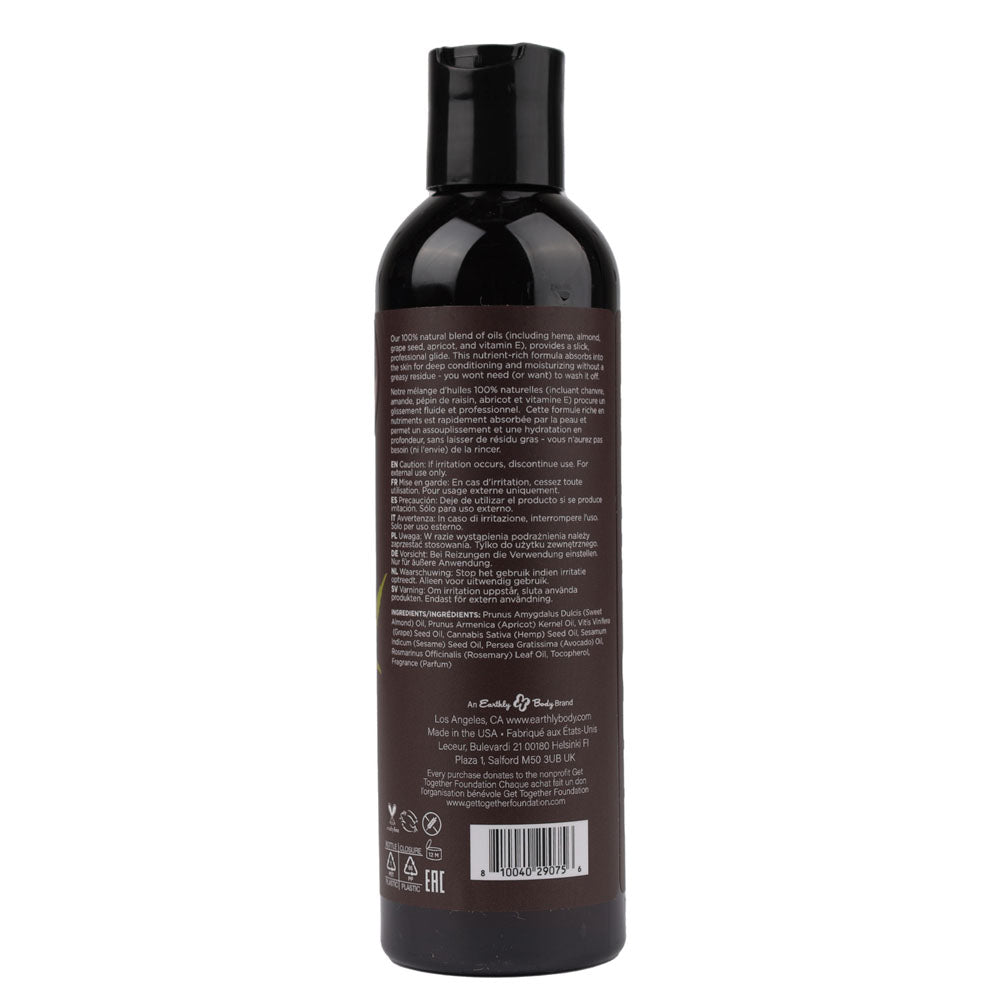 Hemp Seed Massage Oil 237ml - Beach Daze Coconut Pineapple Scent Secondary image