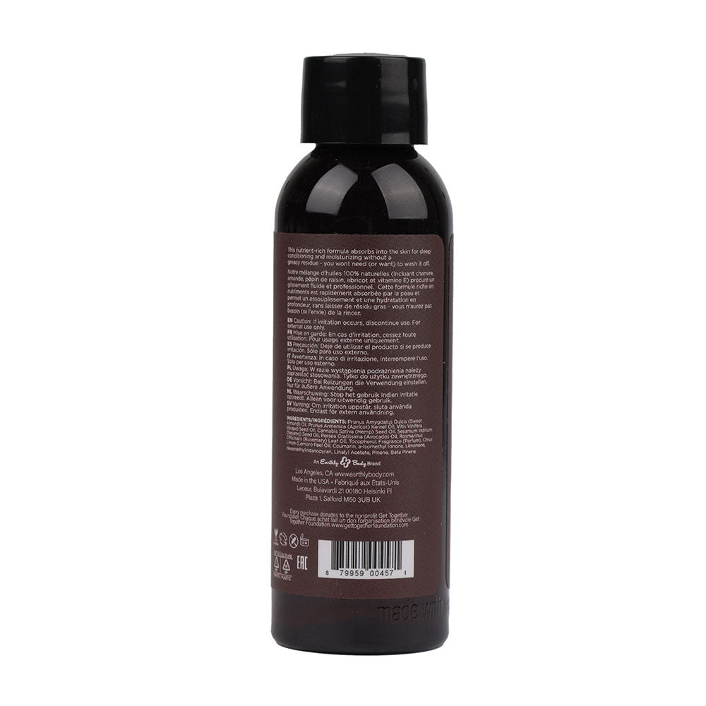 Hemp Seed Massage Oil 59ml - Skinny Dip Vanilla & Fairy Floss Scent Secondary image
