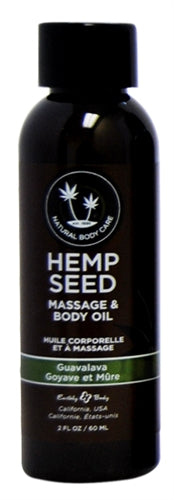 Hemp Seed Massage Oil Guavalava 59 ml - Guava & Blackberry Scented Massage Oil