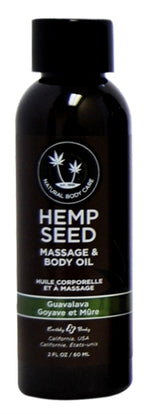 Hemp Seed Massage Oil Guavalava 59ml - Guava & Blackberry Scented > Essentials > Massage Oil