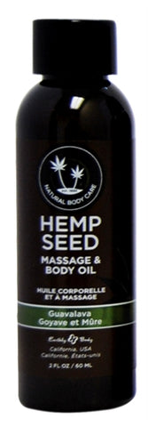 Hemp Seed Massage Oil Guavalava 59 ml - Guava & Blackberry Scented Massage Oil