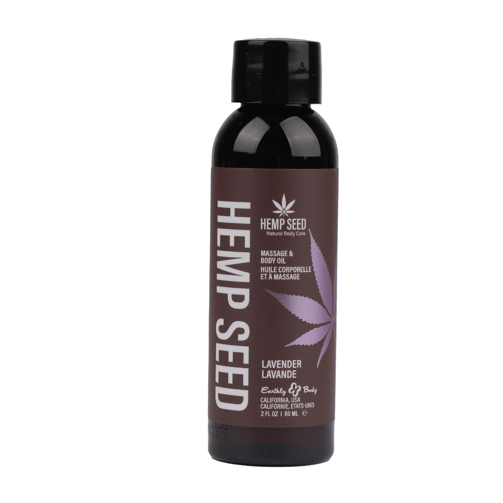 Hemp Seed Massage Oil Lavender Scented 59 Milliliter Bottle Massage Oil