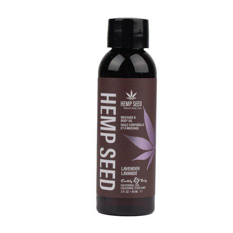 Hemp Seed Massage Oil Lavender Scented 59 Milliliter Bottle Massage Oil