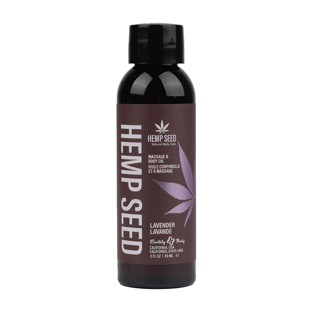 Hemp Seed Massage Oil Lavender Scented 59 Milliliter Bottle Massage Oil
