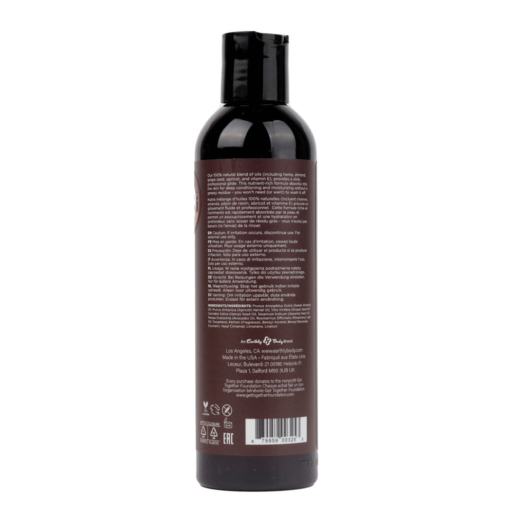 Hemp Seed Massage Oil Moroccan Nights Scent 237ml Bottle Secondary image