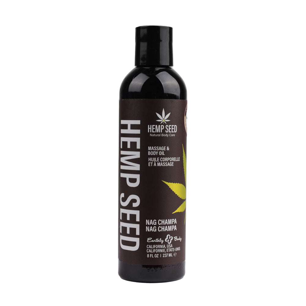 Hemp Seed Massage and Body Oil Nag Champa Scent 237 ml Default Title Massage Oil