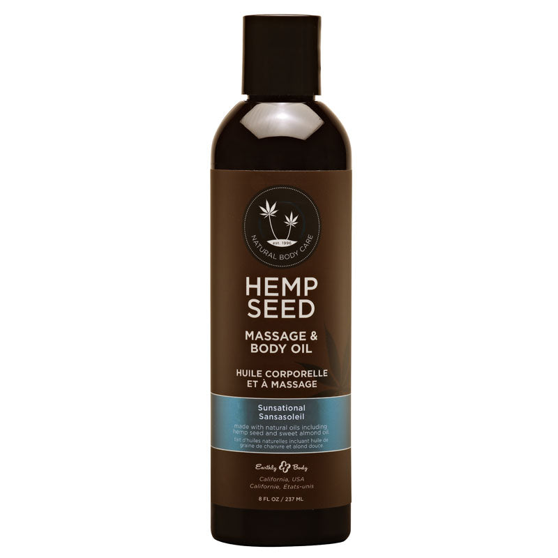 Hemp Seed Massage and Body Oil with Italian Bergamot Juniper Berries and White Wood 237 ml > Essentials > Massage Oil