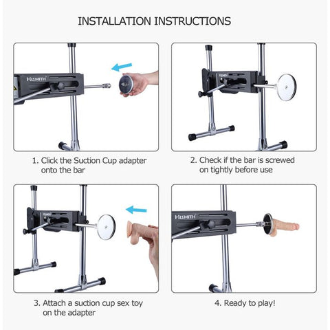HiSmith 4.5 Inch Suction Cup Adapter – Smooth Sleek Sex Toy Accessory Sex Machine Connectors