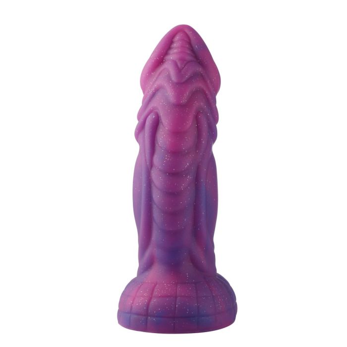 HiSmith 8 Inch Silicone Vibrating Dildo (Pink and Purple) – Vibrator Sex Machine Attachments