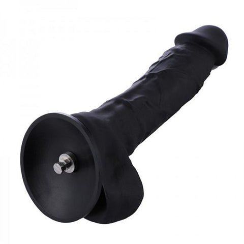 HiSmith 8.3 Inch Silicone Black Dildo – Body-Safe Flexible Dildo Sex Machine Attachments