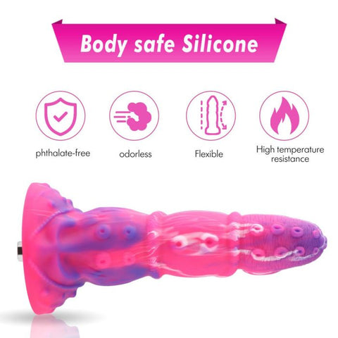 HiSmith 8.59 Inch Silicone Tentacle Dildo – Waterproof Silicone Dildo Sex Machine Attachments